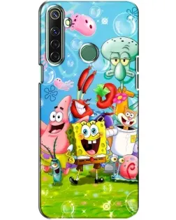 Чехол для Realme 6i с картинкой «Губка Боб и друзья» Чехол для Realme 6i с картинкой «Губка Боб и друзья»