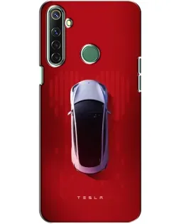 Чехол для Realme 6i с картинкой «Tesla Top View»