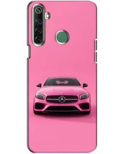 Чехол для Realme 6i с картинкой «Розовый Mercedes AMG»