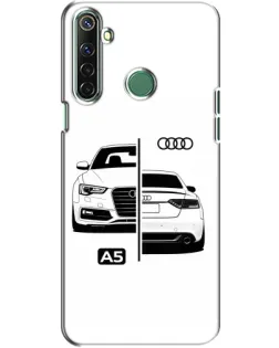 Чехол для Realme 6i с картинкой «Audi — контрастный дизайн» Чехол для Realme 6i с картинкой «Audi — контрастный дизайн»