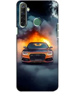 Чехол для Realme 6i с картинкой «Audi в огненном дыму» Чехол для Realme 6i с картинкой «Audi в огненном дыму»