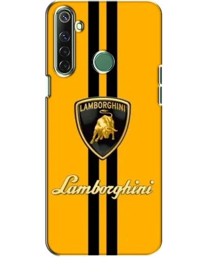 Чехол для Realme 6i с картинкой «Lamborghini Stripe желтый»