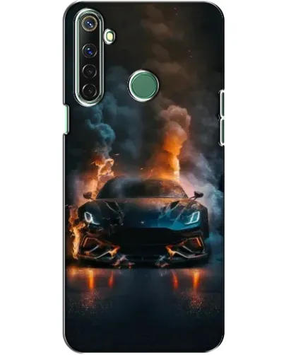 Чехол для Realme 6i с картинкой «Lamborghini дымная эстетика»