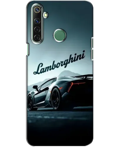 Чехол для Realme 6i с картинкой «Классическая надпись Lamborghini»