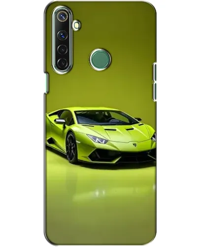 Чехол для Realme 6i с картинкой «Салатовый Lamborghini Huracan»