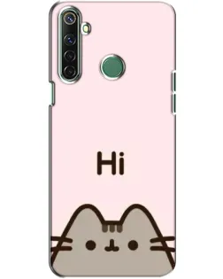 Чохол для Realme 6i з картинкою «Пушин каже Hi»