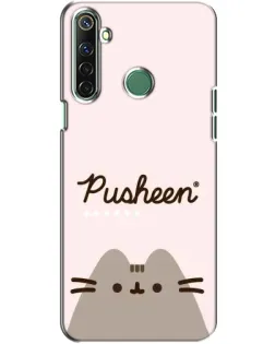 Чохол для Realme 6i з картинкою «Pusheen логотип»