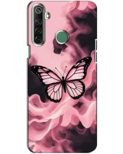 Чехол для Realme 6i с картинкой «Бабочка в дыму» Чехол для Realme 6i с картинкой «Бабочка в дыму»