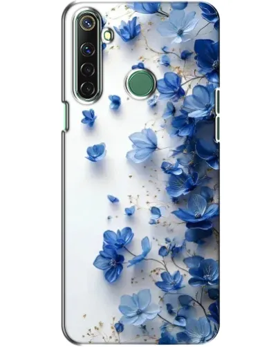 Чехол для Realme 6i с картинкой «Голубой цветочный каскад» Чехол для Realme 6i с картинкой «Голубой цветочный каскад»
