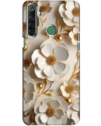Чехол для Realme 6i с картинкой «Белие бумажние цвети» Чехол для Realme 6i с картинкой «Белие бумажние цвети»