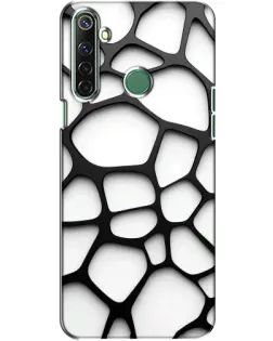 Чехол для Realme 6i с картинкой «Белая объемная сетка» Чехол для Realme 6i с картинкой «Белая объемная сетка»
