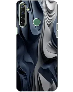 Чехол для Realme 6i с картинкой «Объемные синие складки» Чехол для Realme 6i с картинкой «Объемные синие складки»
