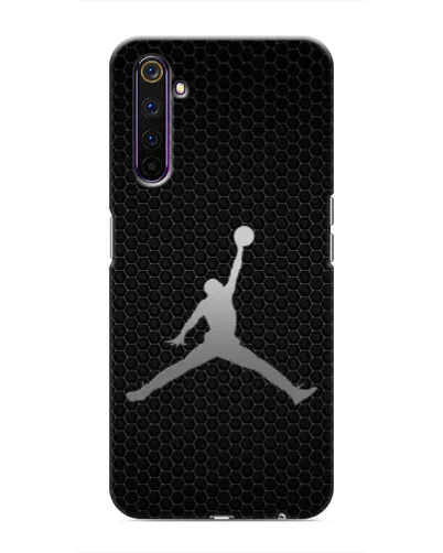 Чехол для Realme 6 Pro с картинкой «Jordan Dark Carbon»