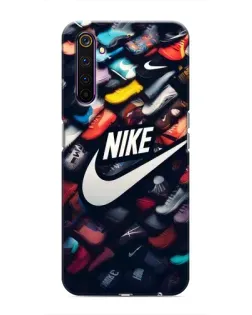 Чехол для Realme 6 Pro с картинкой «Коллекция кроссовок Nike»