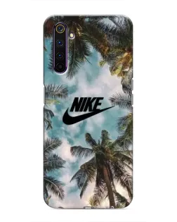 Чехол для Realme 6 Pro с картинкой «Тропический принт Nike»