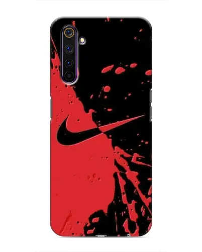 Чехол для Realme 6 Pro с картинкой «Красные брызги Nike» Чехол для Realme 6 Pro с картинкой «Красные брызги Nike»