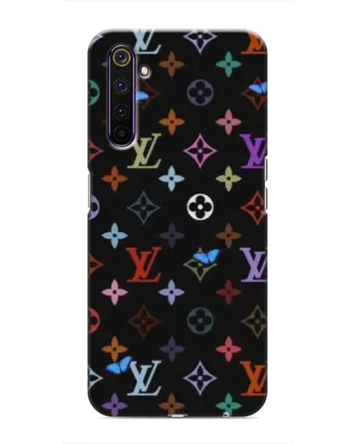 Чехол для Realme 6 Pro с картинкой «Цветная монограмма LV» Чехол для Realme 6 Pro с картинкой «Цветная монограмма LV»