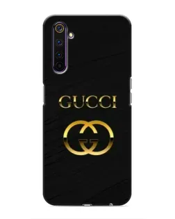 Чохол для Realme 6 Pro з картинкою «Золотий логотип Gucci»