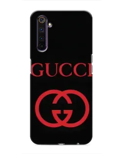 Чохол для Realme 6 Pro з картинкою «Gucci — червоний логотип»
