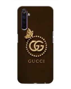 Чохол для Realme 6 Pro з картинкою «Gucci — золотий метелик»
