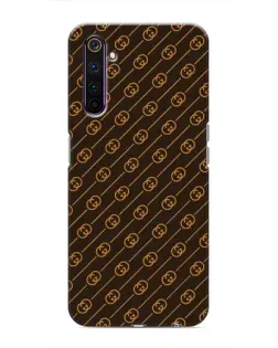 Чохол для Realme 6 Pro з картинкою «Gucci — золоті діагоналі»