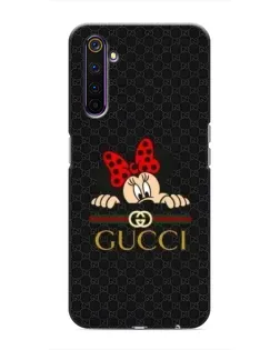 Чохол для Realme 6 Pro з картинкою «Мінні Маус Gucci — чорний»