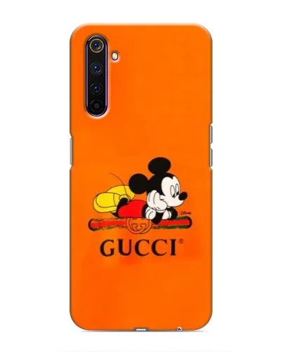 Чехол для Realme 6 Pro с картинкой «Микки Маус Gucci — оранж» Чехол для Realme 6 Pro с картинкой «Микки Маус Gucci — оранж»