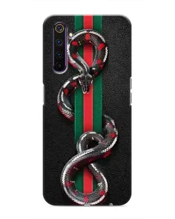 Чохол для Realme 6 Pro з картинкою «Gucci — змія на смузі»