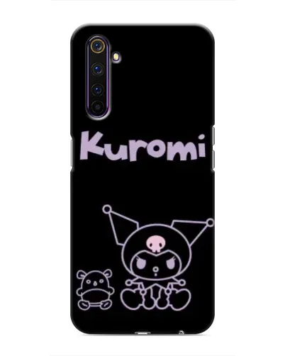 Чехол для Realme 6 Pro с картинкой «Kuromi — черный минимализм»