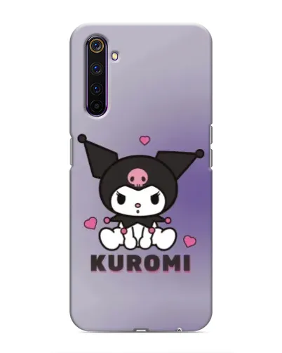 Чехол для Realme 6 Pro с картинкой «Kuromi — фиолетовый арт»
