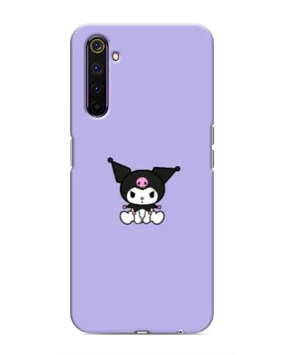 Чехол для Realme 6 Pro с картинкой «Kuromi — фиолетовый минимализм»