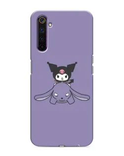 Чехол для Realme 6 Pro с картинкой «Kuromi на лиловом фоне» Чехол для Realme 6 Pro с картинкой «Kuromi на лиловом фоне»
