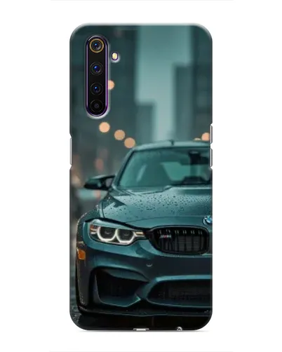 Чехол для Realme 6 Pro с картинкой «BMW в огнях города»
