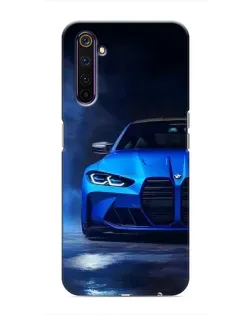 Чехол для Realme 6 Pro с картинкой «Голубая BMW M4» Чехол для Realme 6 Pro с картинкой «Голубая BMW M4»