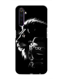 Чехол для Realme 6 Pro с картинкой «BMW и лев» Чехол для Realme 6 Pro с картинкой «BMW и лев»