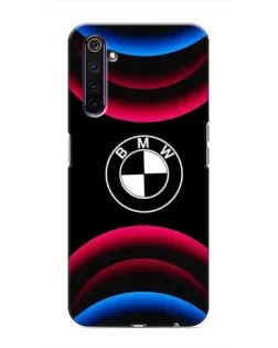 Чехол для Realme 6 Pro с картинкой «Логотип BMW и неоновые дуги» Чехол для Realme 6 Pro с картинкой «Логотип BMW и неоновые дуги»
