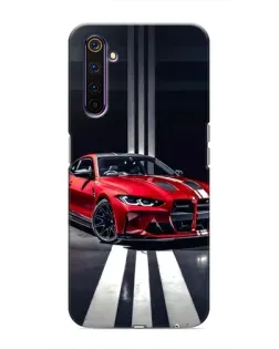 Чехол для Realme 6 Pro с картинкой «Красная BMW на дороге» Чехол для Realme 6 Pro с картинкой «Красная BMW на дороге»