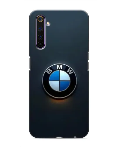 Чехол для Realme 6 Pro с картинкой «Логотип BMW — минимализм»