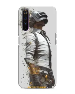 Чохол для Realme 6 Pro з картинкою «PUBG — боєць у пилу»