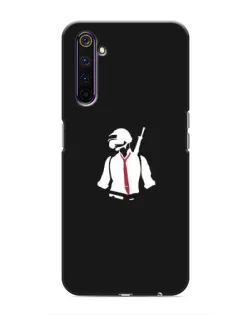 Чохол для Realme 6 Pro з картинкою «PUBG — силует воїна»