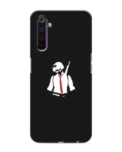 Чохол для Realme 6 Pro з картинкою «PUBG — силует воїна»