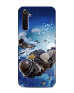 Чохол для Realme 6 Pro з картинкою «Десант PUBG — стрибок»
