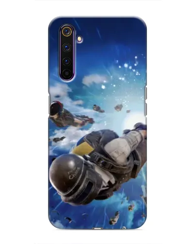 Чохол для Realme 6 Pro з картинкою «Десант PUBG — стрибок»