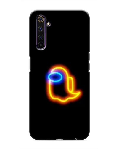 Чохол для Realme 6 Pro з картинкою «Among Us неонове сяйво»