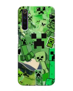 Чохол для Realme 6 Pro з картинкою «Кріпери Minecraft»