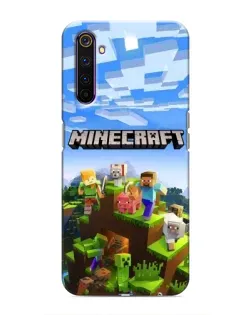 Чохол для Realme 6 Pro з картинкою «Minecraft класичний світ»