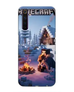 Чохол для Realme 6 Pro з картинкою «Зимовий Minecraft»