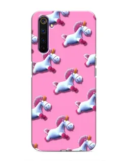 Чохол для Realme 6 Pro з картинкою «Єдинороги на рожевому» Чохол для Realme 6 Pro з картинкою «Єдинороги на рожевому»