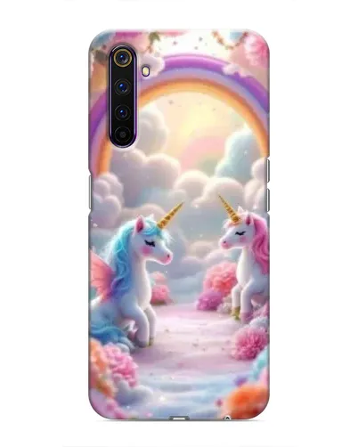 Чехол для Realme 6 Pro с картинкой «Радуга и единороги» Чехол для Realme 6 Pro с картинкой «Радуга и единороги»