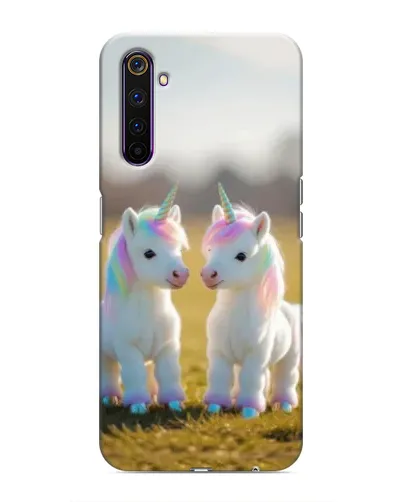 Чехол для Realme 6 Pro с картинкой «Пара единорогов» Чехол для Realme 6 Pro с картинкой «Пара единорогов»